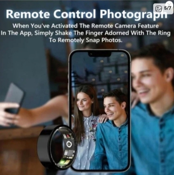 Smart Ring In Gold Size 8 - Picture 10 of 12